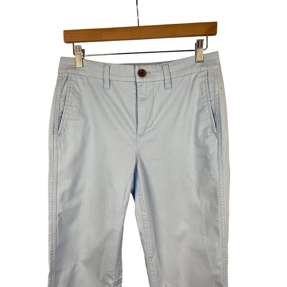J.Crew Womens High-Rise Girlfriend Chino Pants 2 Light Blue - Picture 3 of 4
